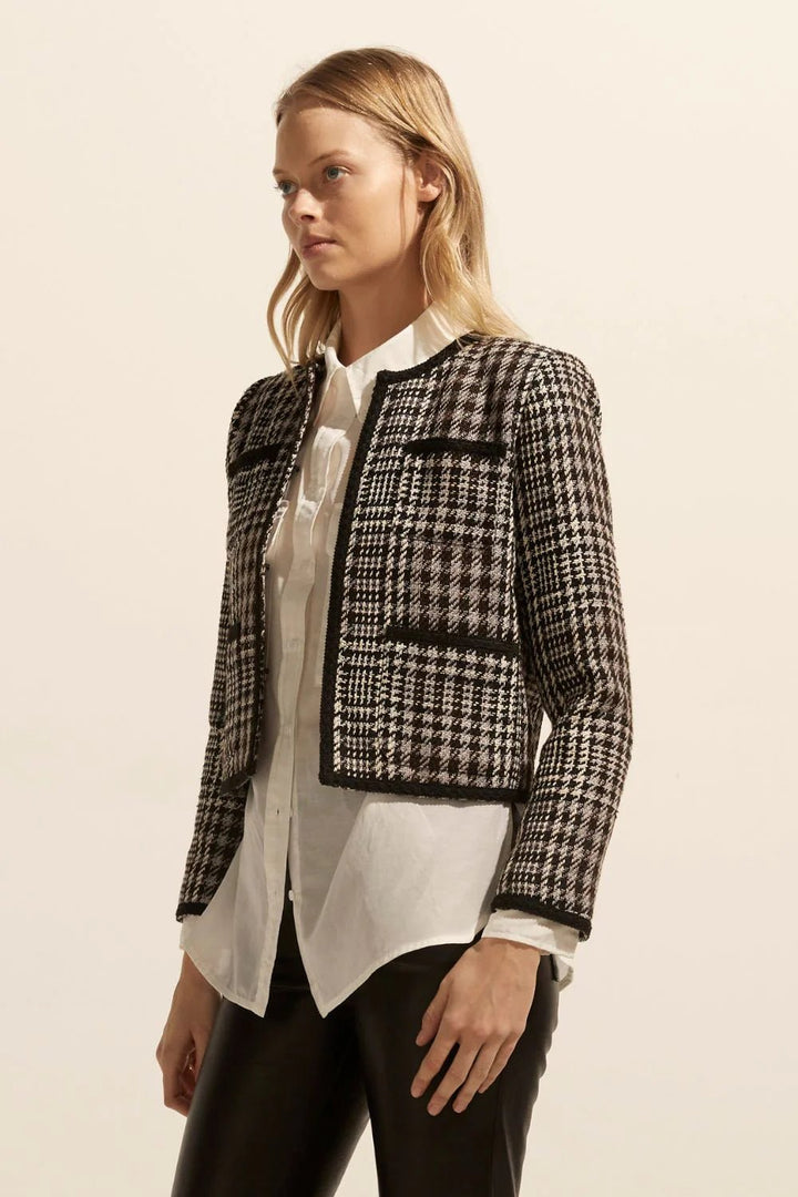 Zoe Kratzmann Patron Jacket - Boucle Check Jacket Zoe Kratzmann
