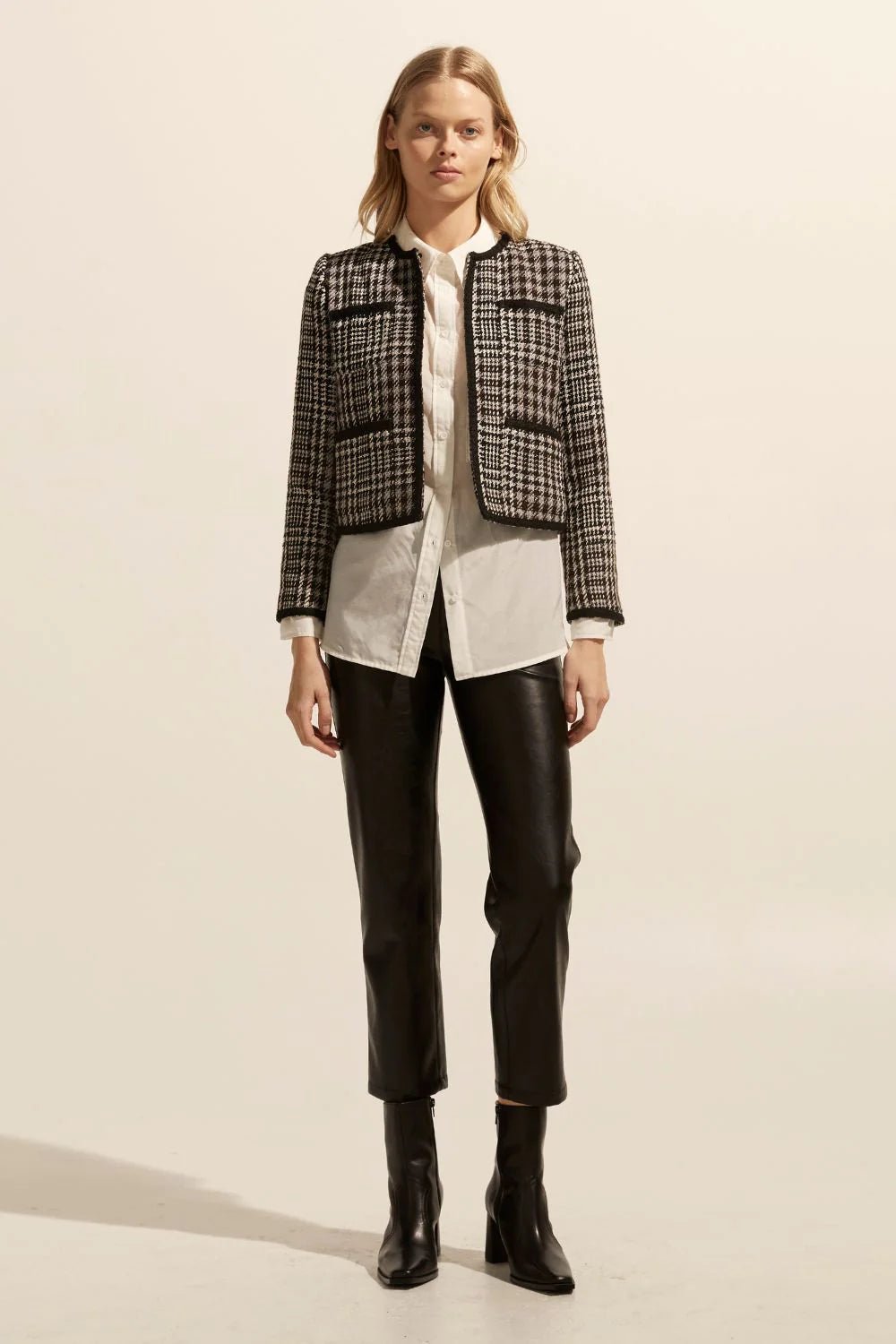 Zoe Kratzmann Patron Jacket - Boucle Check Jacket Zoe Kratzmann