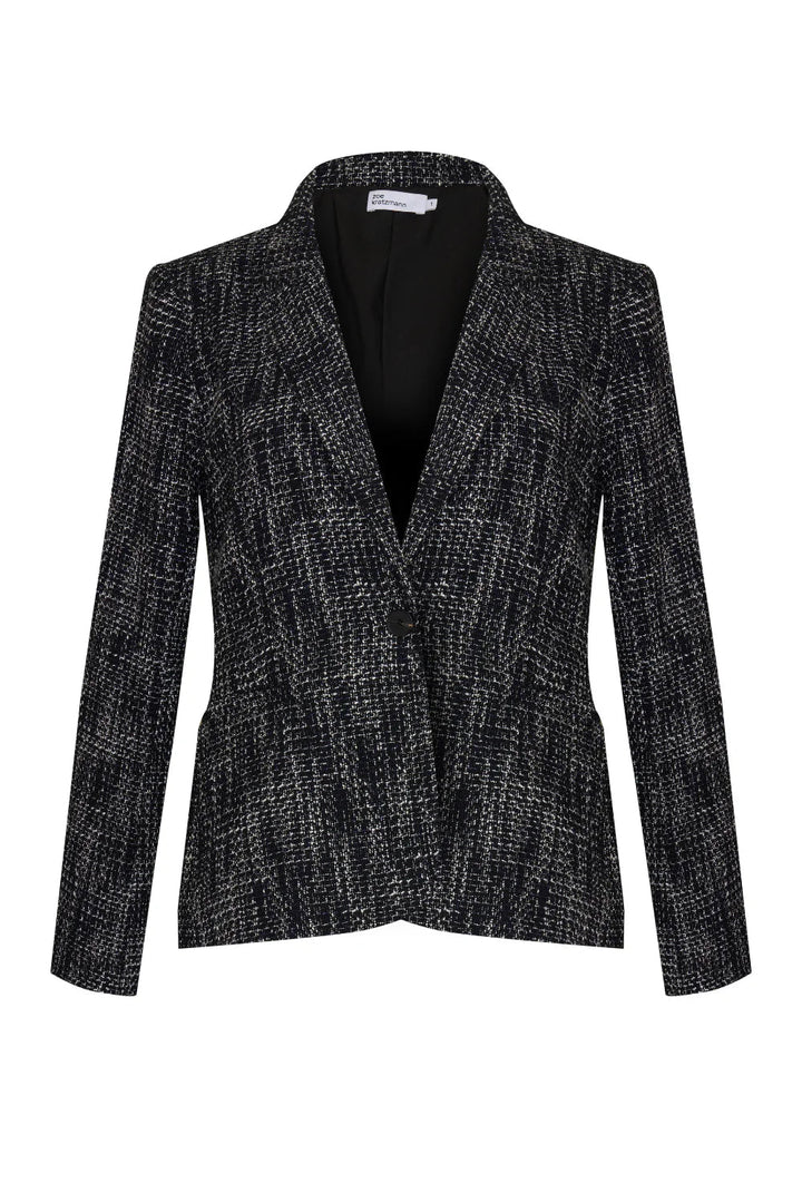 Zoe Kratzmann Poise Jacket - Black / White Boucle Jacket Zoe Kratzmann
