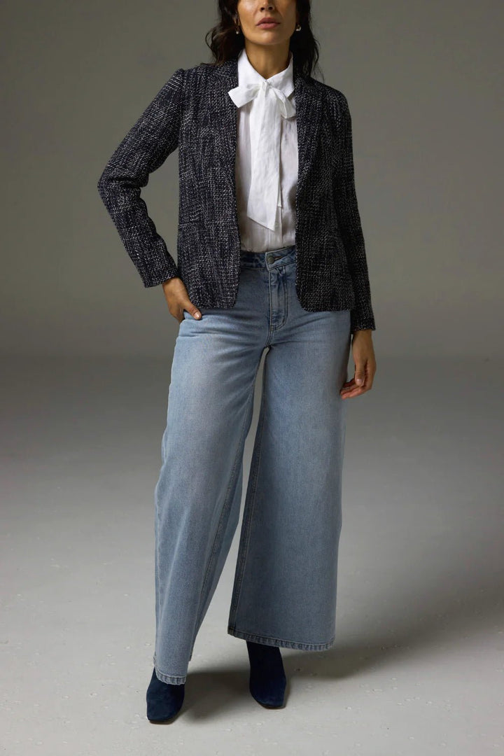 Zoe Kratzmann Poise Jacket - Black / White Boucle Jacket Zoe Kratzmann