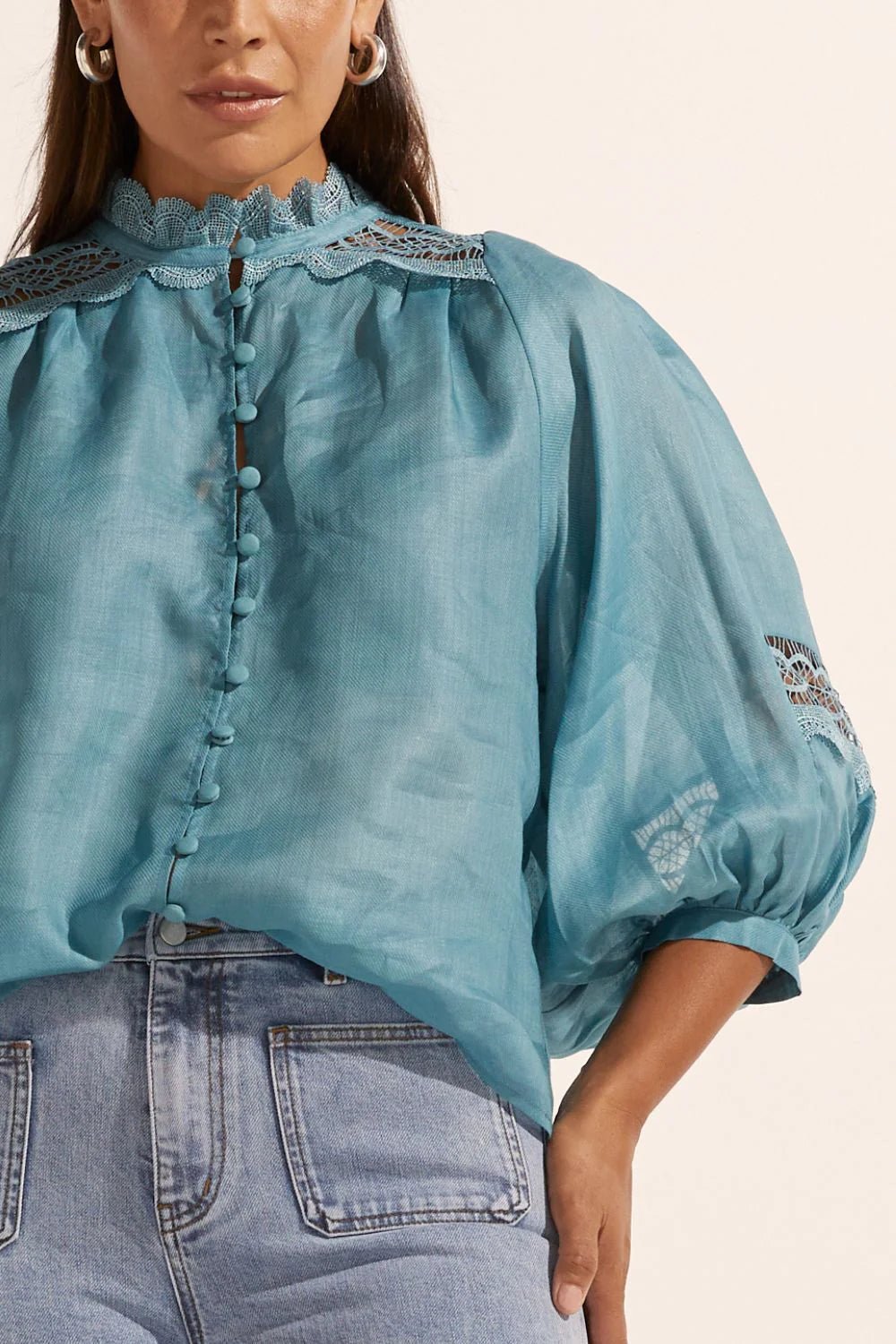 Zoe Kratzmann Quell Top - Seablue blouse Zoe Kratzmann