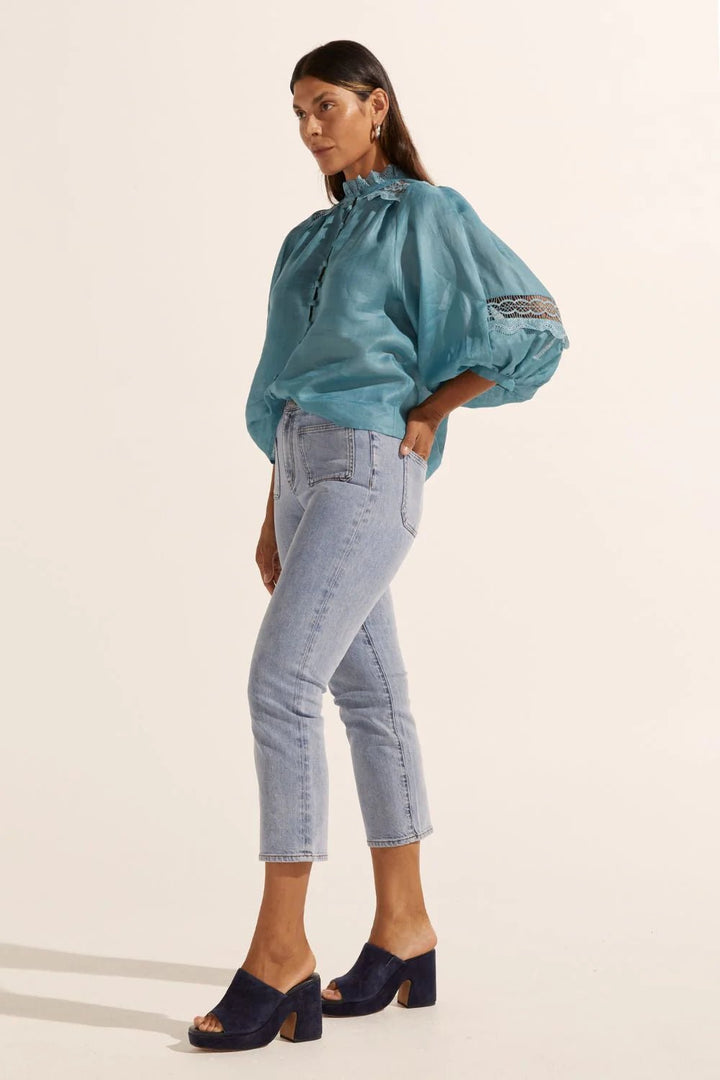 Zoe Kratzmann Quell Top - Seablue blouse Zoe Kratzmann
