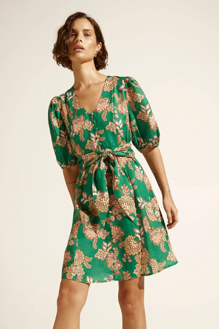Zoe Kratzmann Quota Dress 0 K'gari Palm Green Dresses Zoe Kratzmann