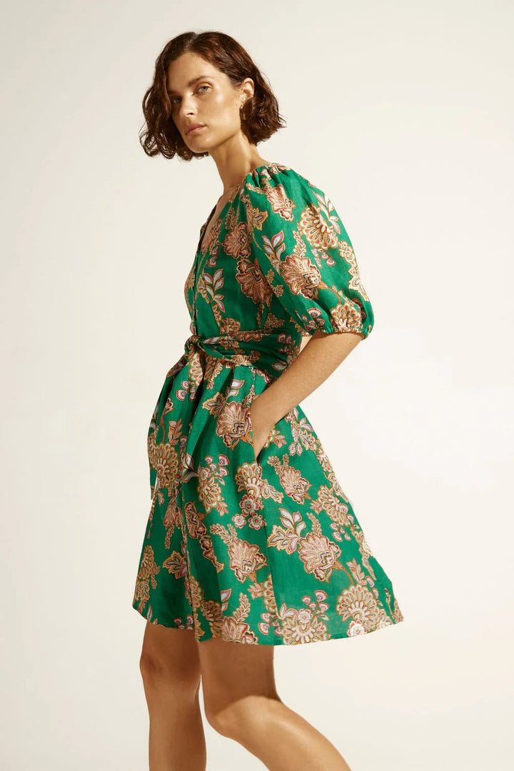 Zoe Kratzmann Quota Dress 0 K'gari Palm Green Dresses Zoe Kratzmann