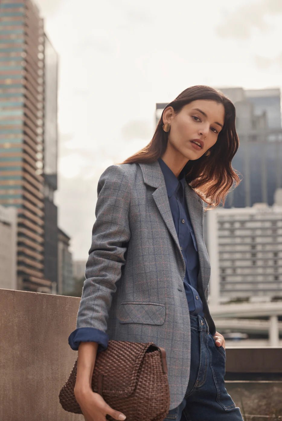 Zoe Kratzmann Scout Jacket - Saphire Check Jacket Zoe Kratzmann