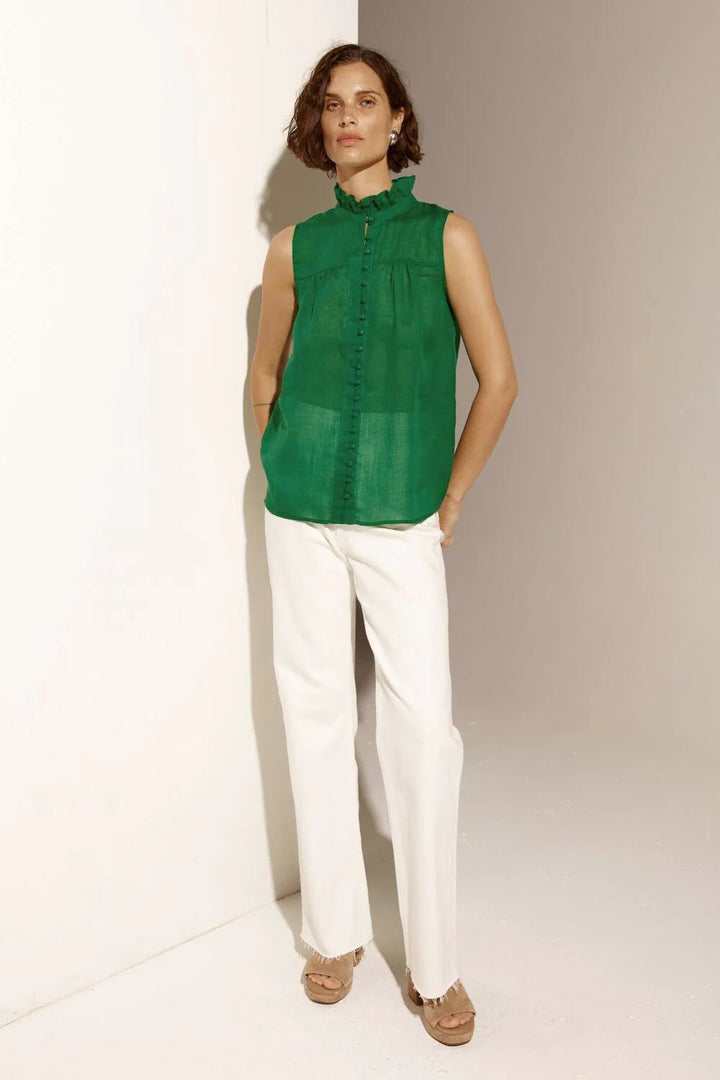 Zoe Kratzmann - Tempo Top Palm Green blouse Zoe Kratzmann