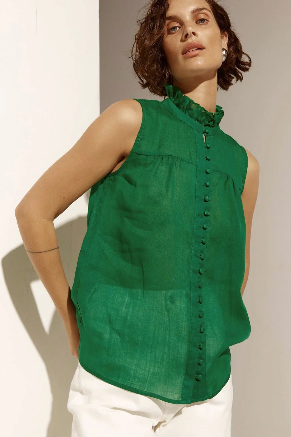 Zoe Kratzmann - Tempo Top Palm Green blouse Zoe Kratzmann
