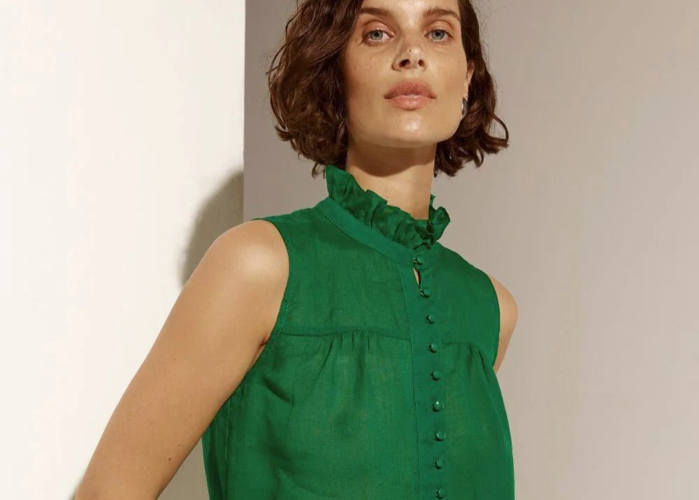 Zoe Kratzmann - Tempo Top Palm Green blouse Zoe Kratzmann