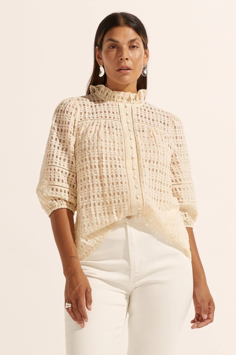 Zoe Kratzmann Wayfarer top - Ecru blouse Zoe Kratzmann