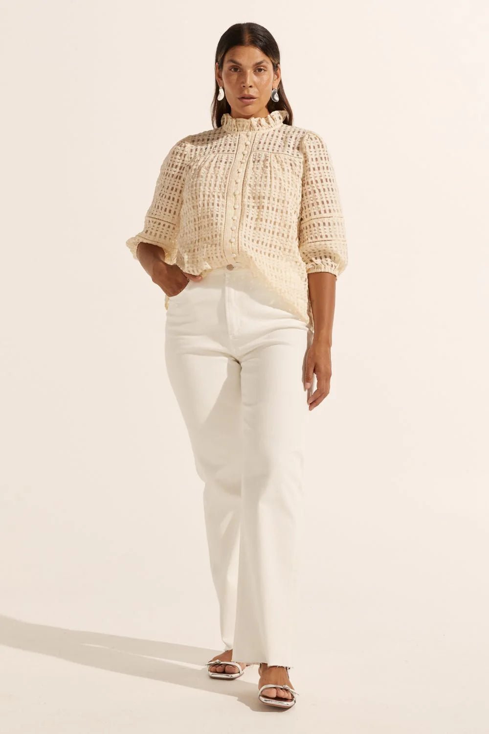 Zoe Kratzmann Wayfarer top - Ecru blouse Zoe Kratzmann