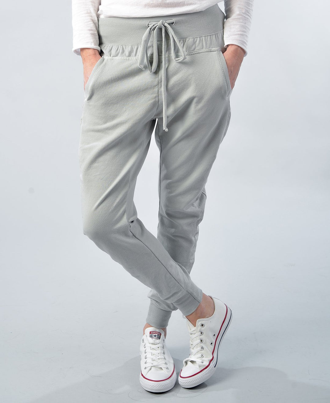 The Ultimate Joggers By Suzy D London Light Grey Bottoms Suzy D   