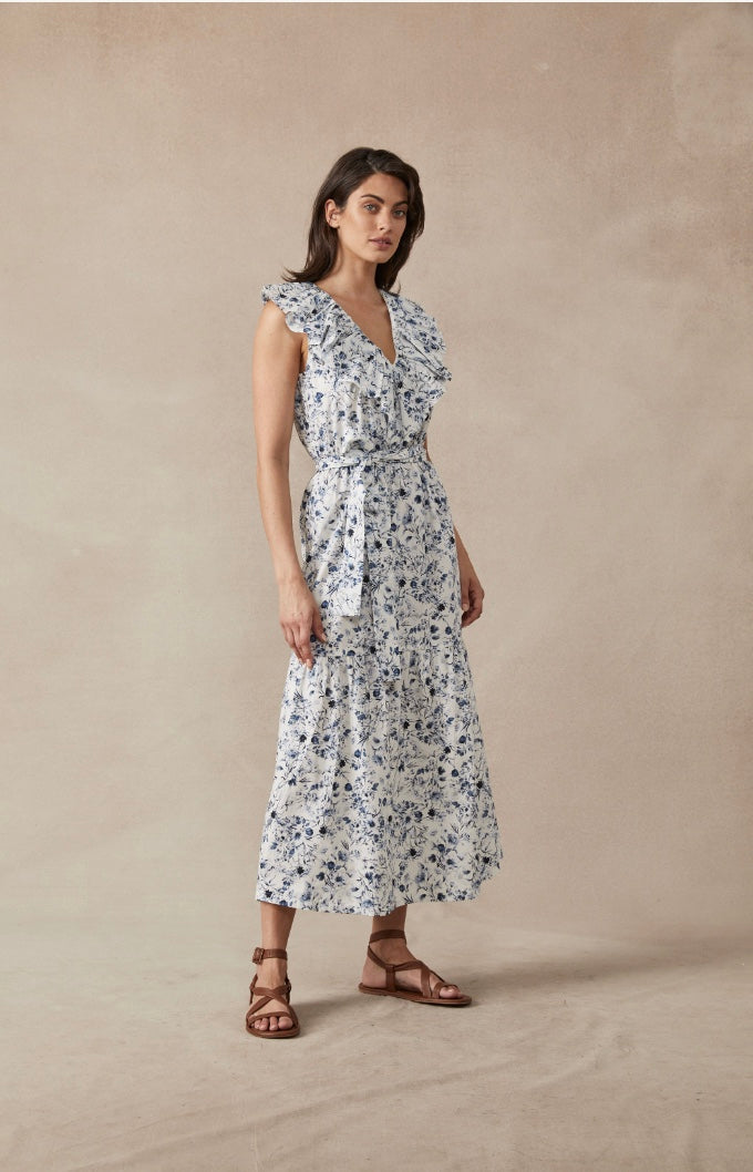Maggie the Label Patty Dress - Blue floral dress Maggie the Label   