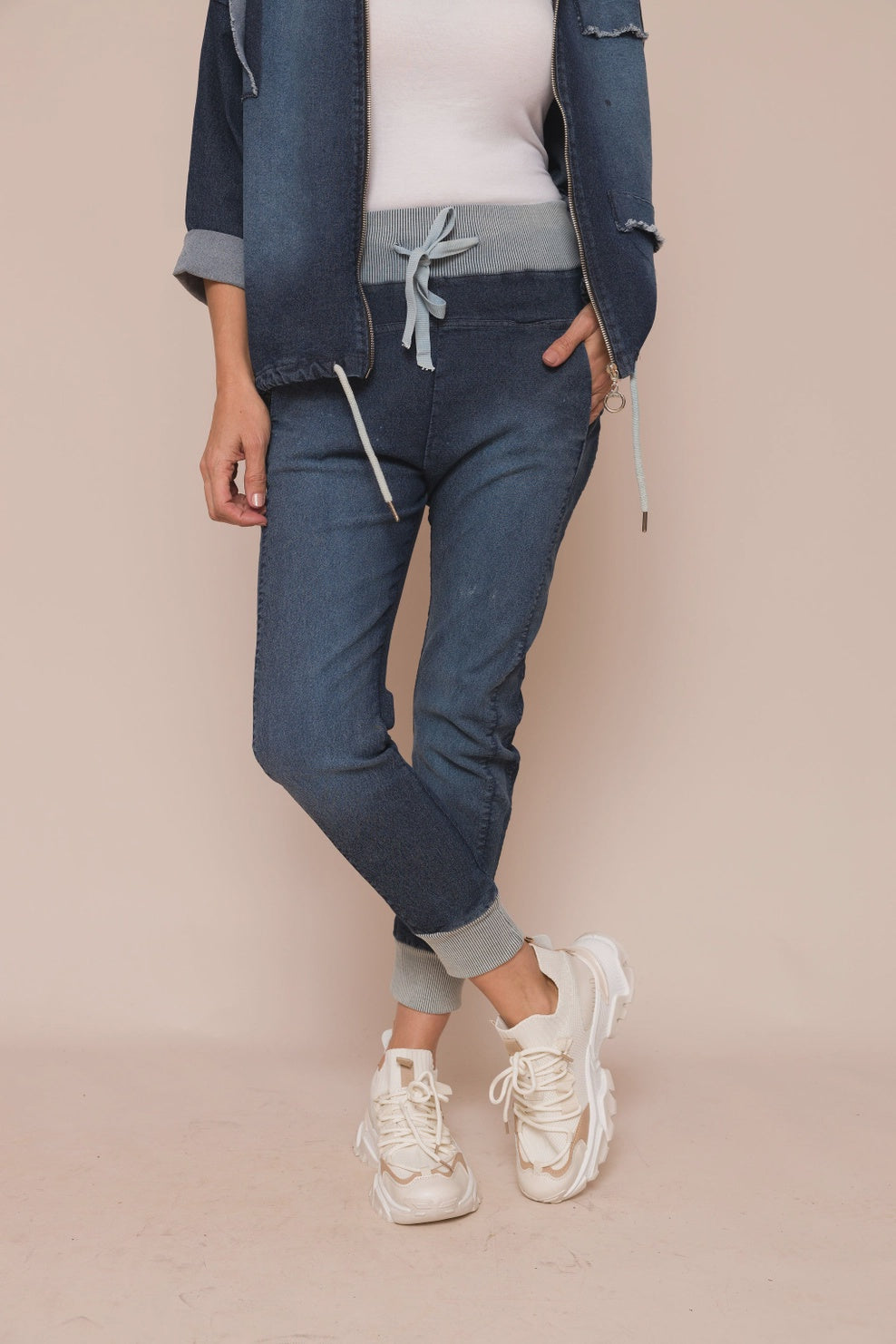 The Ultimate Joggers by suzyd London - Tami Stretch Denim jogger Suzy D   