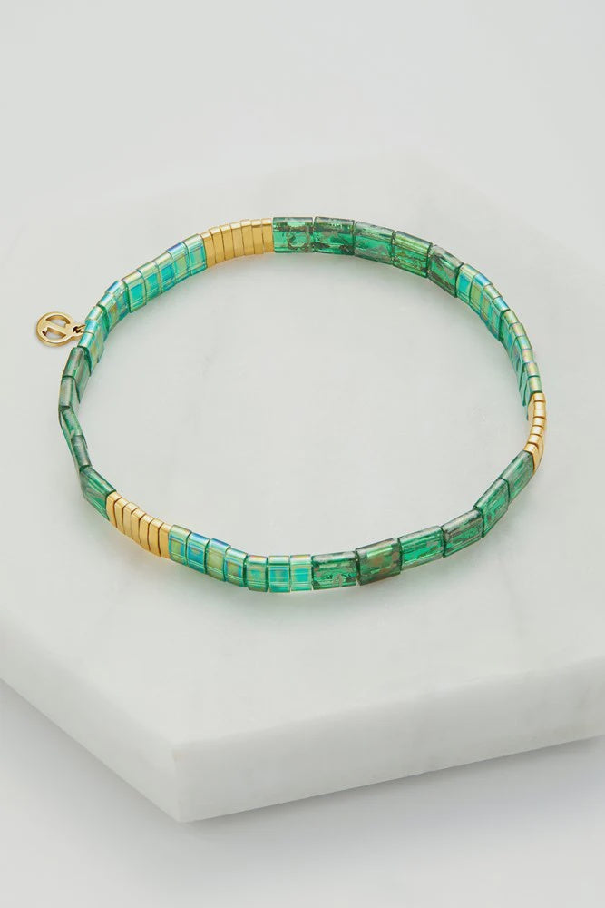 Tile bracelet Emerald bracelet Zafino Jewellery   