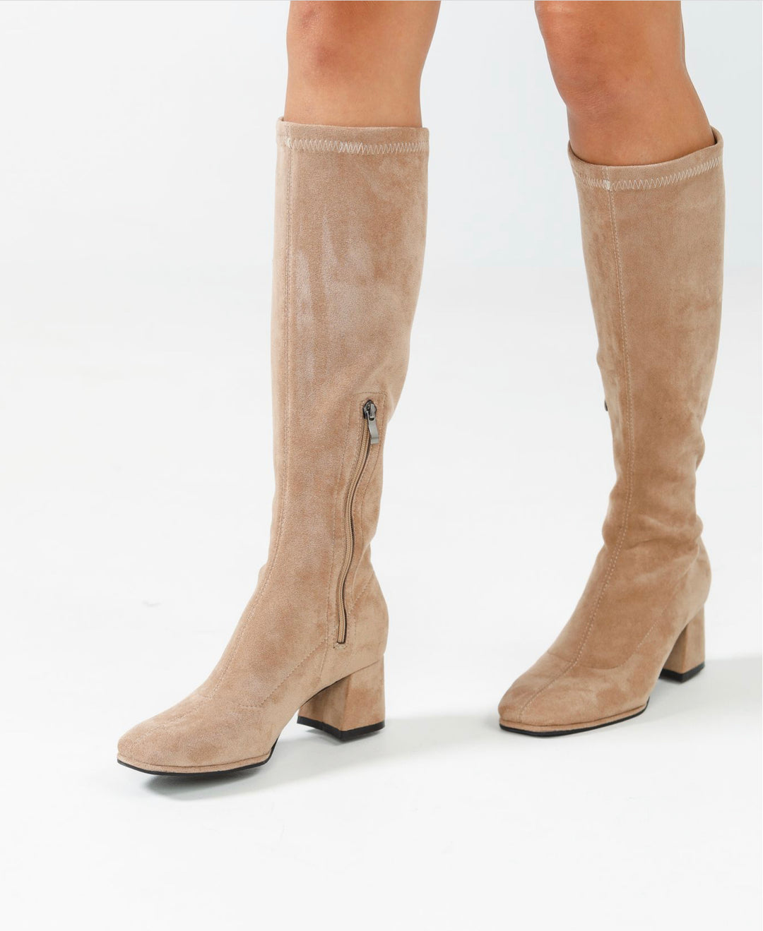 Darcy Suede Boots Cappuccino Shoes Brave + True   