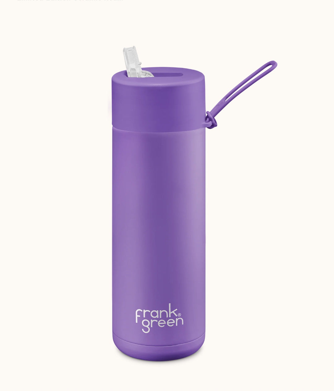 Limited Edition 20oz Stainless Steel Ceramic Reusable Bottle Cosmic Purple with Straw Lid Hull Drink Bottles Frank Green   