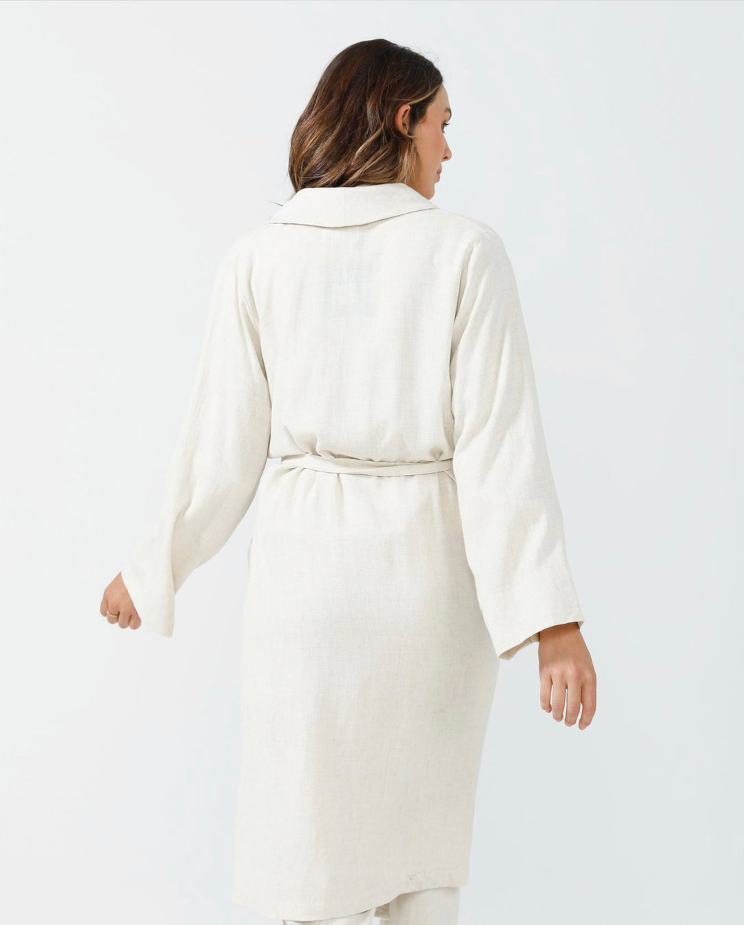 Stay at Home Winter Set Robe - Oatmeal sleepwear Homelove   