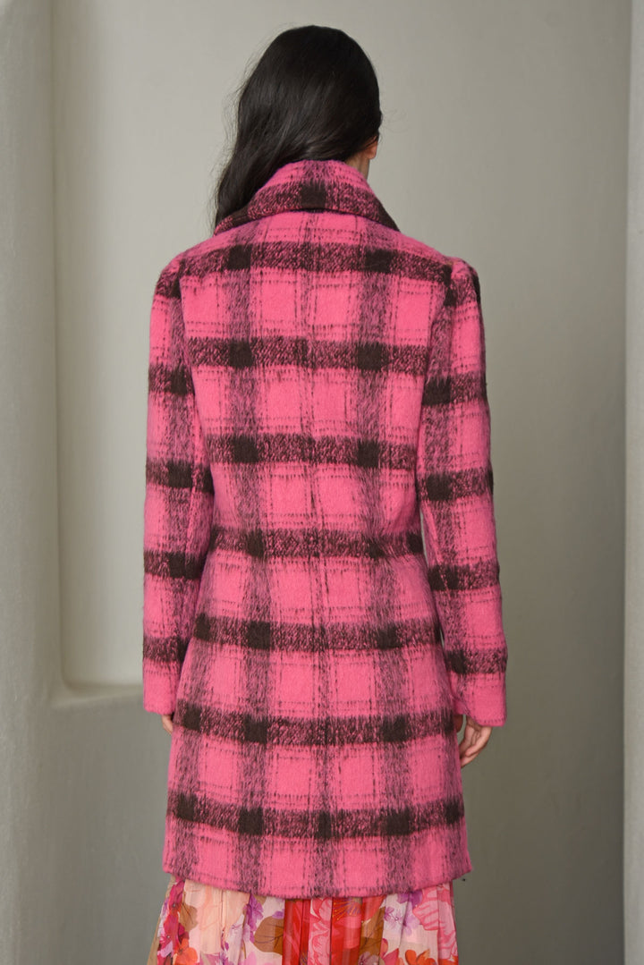 Double scoop coat pink CP6236 T coats Coop   