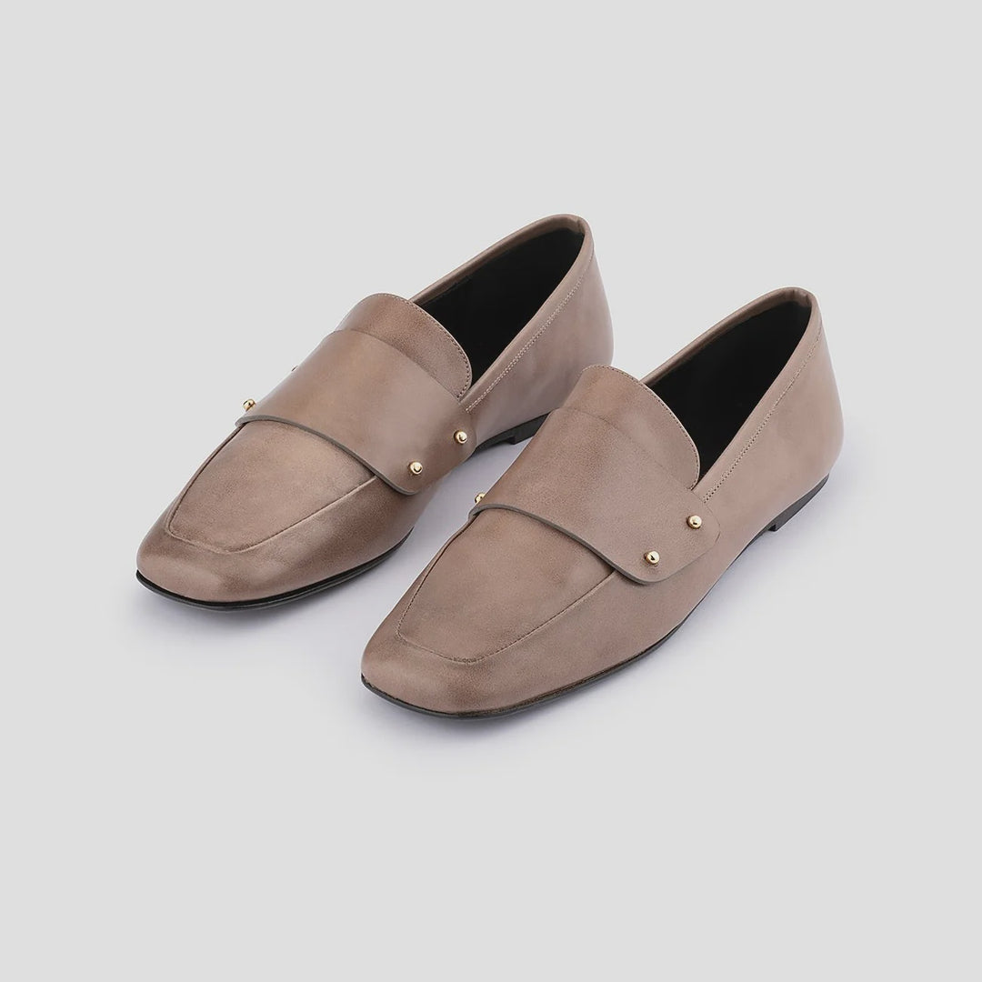 Patti - Taupe Leather Shoes Department of Finery   