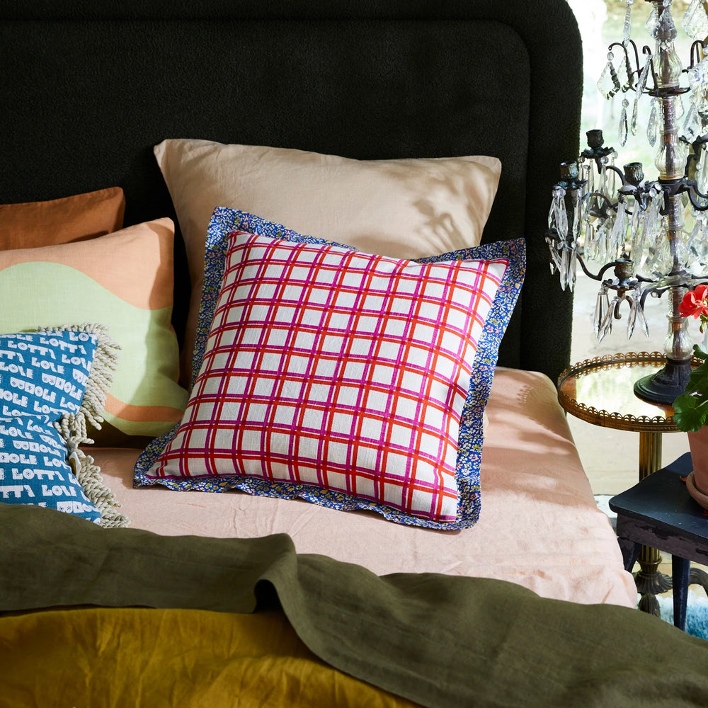 Florence Print Cushion Pillows Sage & Clare   