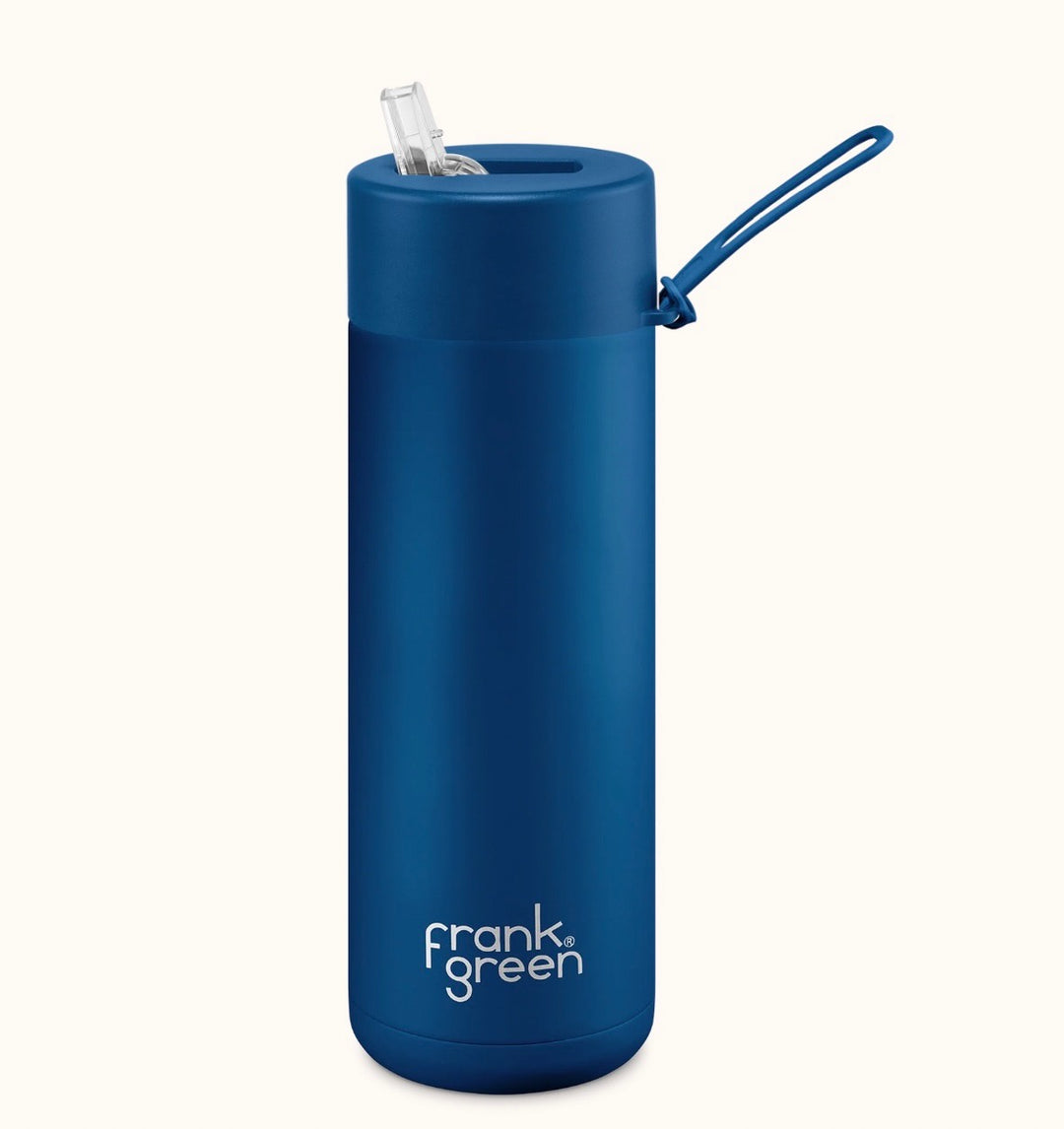 Frank Green Ceramic Reusable Bottle 20oz/595ml - DEEP OCEAN Drink Bottles Frank Green   