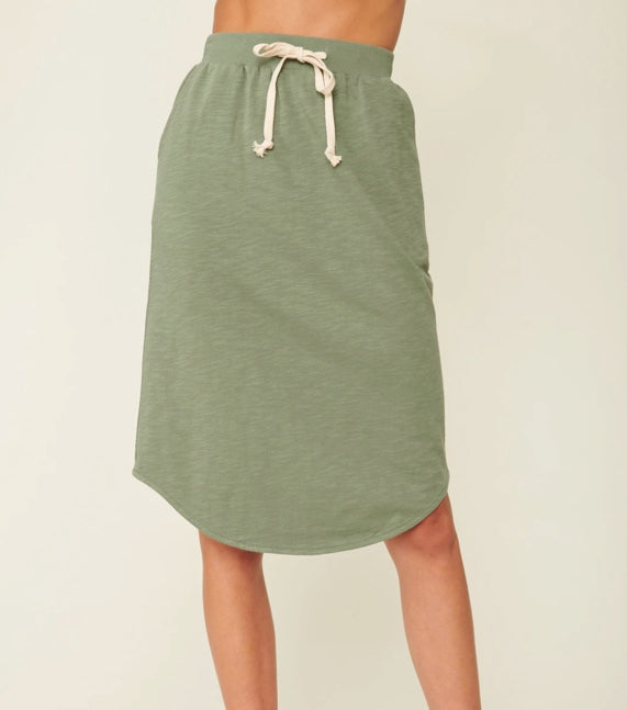 Pebble Beach Skirt - Khaki Dresses Lu Lu   