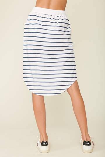 Pebble Beach Skirt - Stripe Dresses Lu Lu   