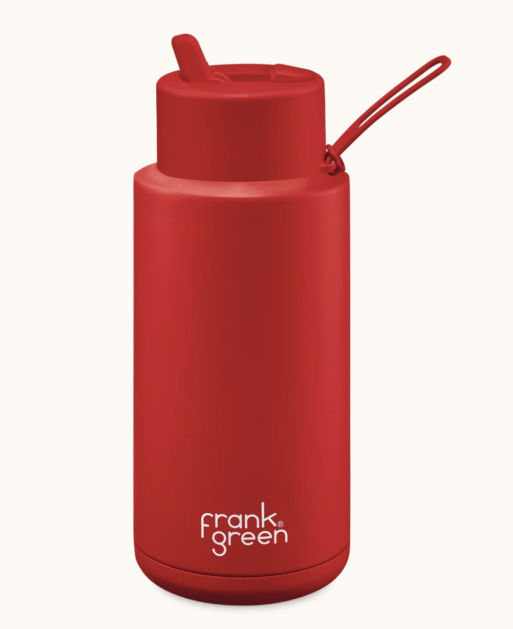 Limited Edition ATOMIC RED 34oz / 1 Ltr Stainless Steer Ceramic Reusable bottle Drink Bottles Frank Green   