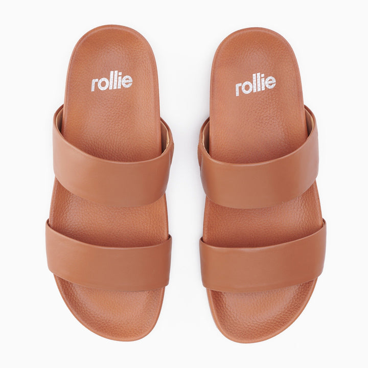 Rollie Tide Strap Sandal - Cognac Shoes Rollie   