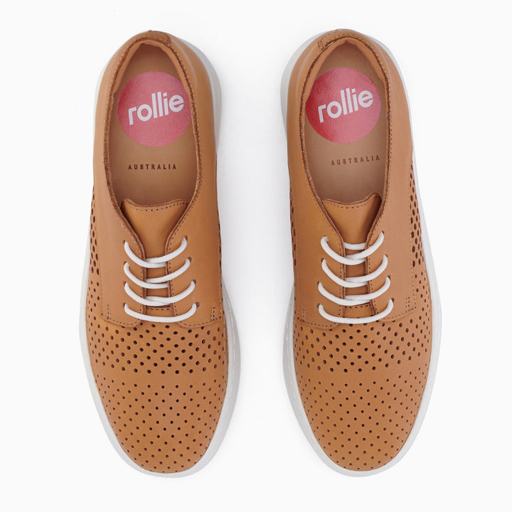 Rollie Derby City Punch Soft Tan Shoes Rollie   