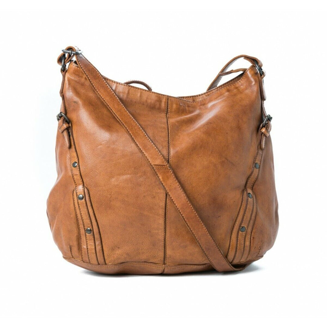 Sicily Leather Bag - Tan Handbags Rugged Hide   