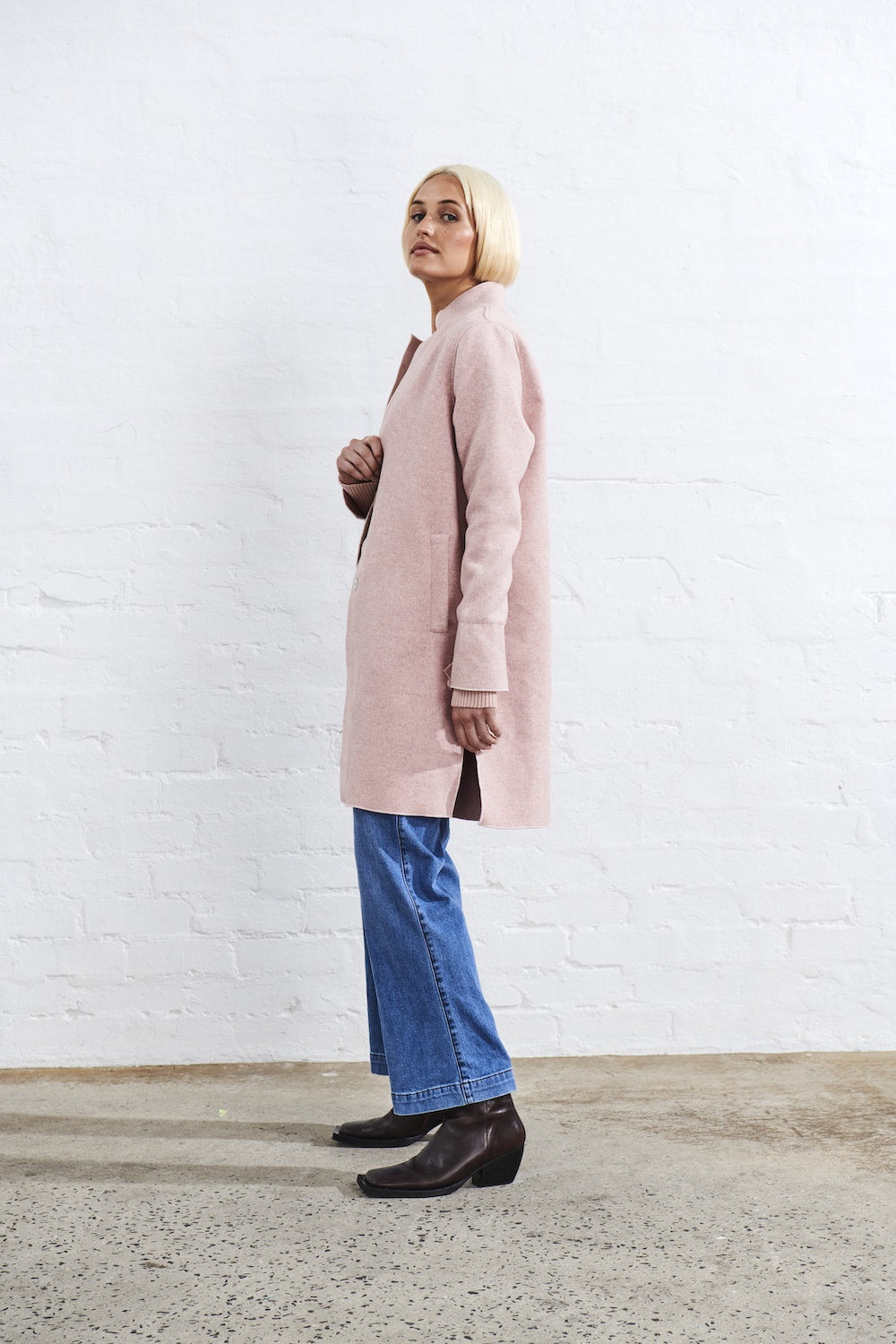 Rye Coat - Pink coat Kireina   
