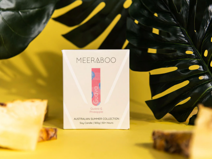 Guava Boxed Soy Candle Candles Meeraboo   