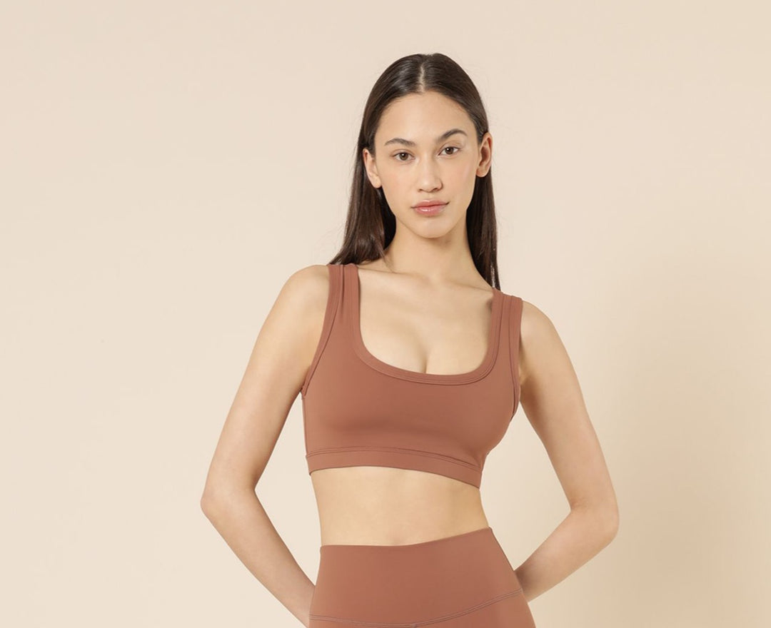 Nude Lucy Active Top - Rosewood activewear nude lucy   