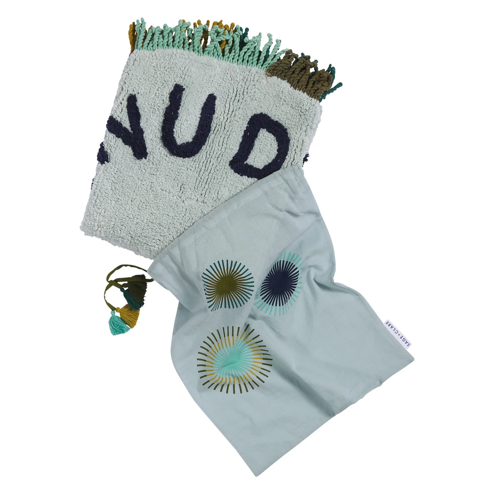 Tula Round Nudie Bath Mat - Mist *limited edition Bath Mats & Rugs Sage & Clare   