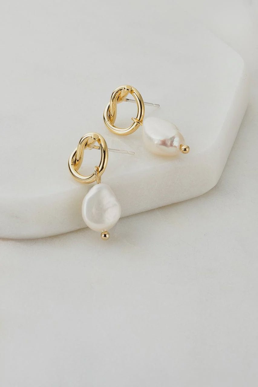 Alice Earing - gold Earrings Zafino Jewellery
