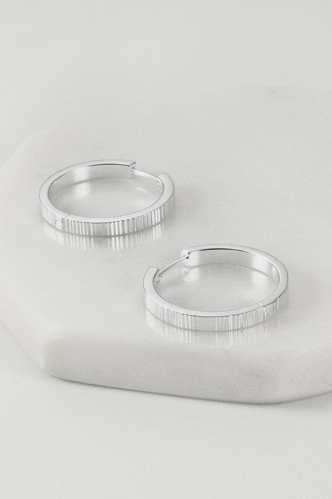 Billie hoop earing - Silver earings Zafino Jewellery