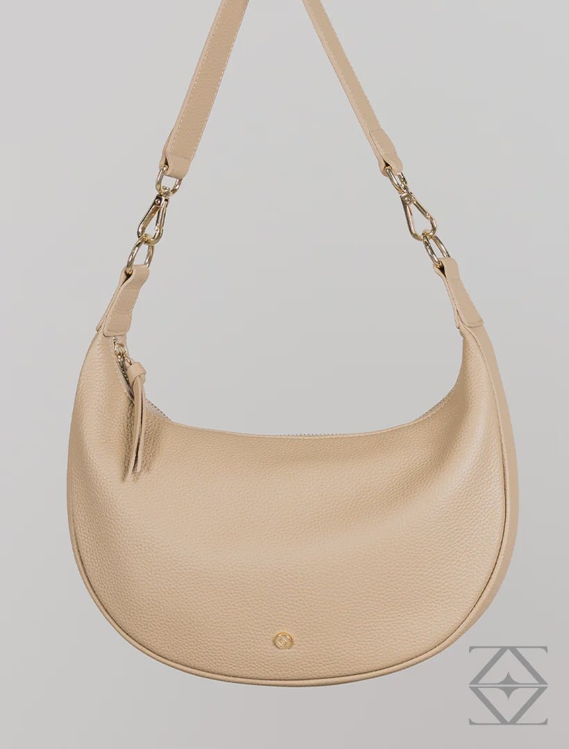Billie Leather Shoulder Bag - Hazelnut Bags zjoosh