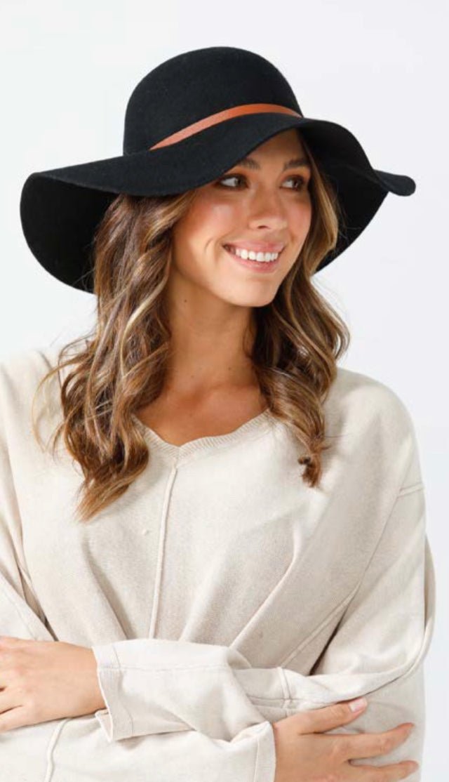 Byron Felt Hat - Black - Stanleyandstone