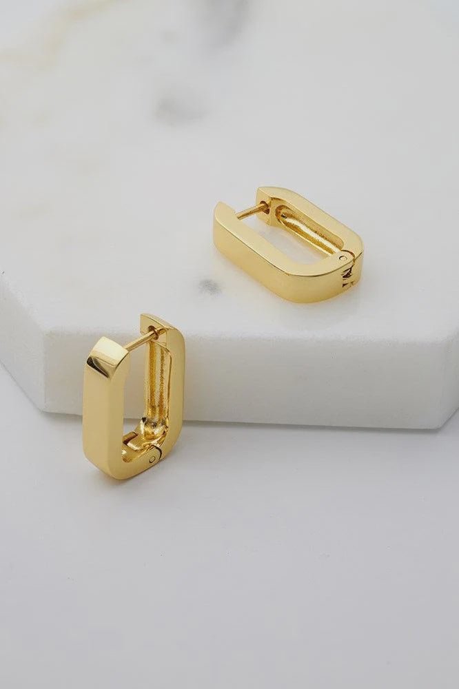 Cassie hoop earings gold earings Zafino Jewellery