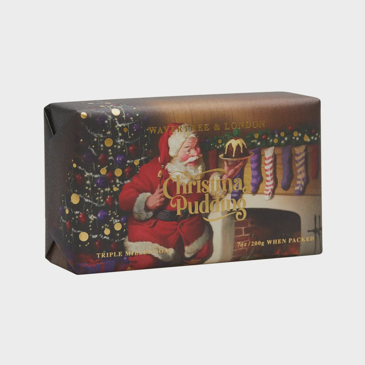 Christmas Pudding Candle soap Wavertree & London