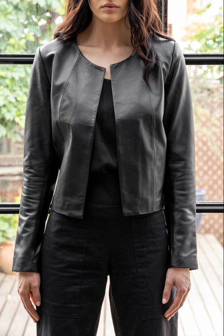 Dea The Label Leather Jacket - Black Jacket Dea the Label