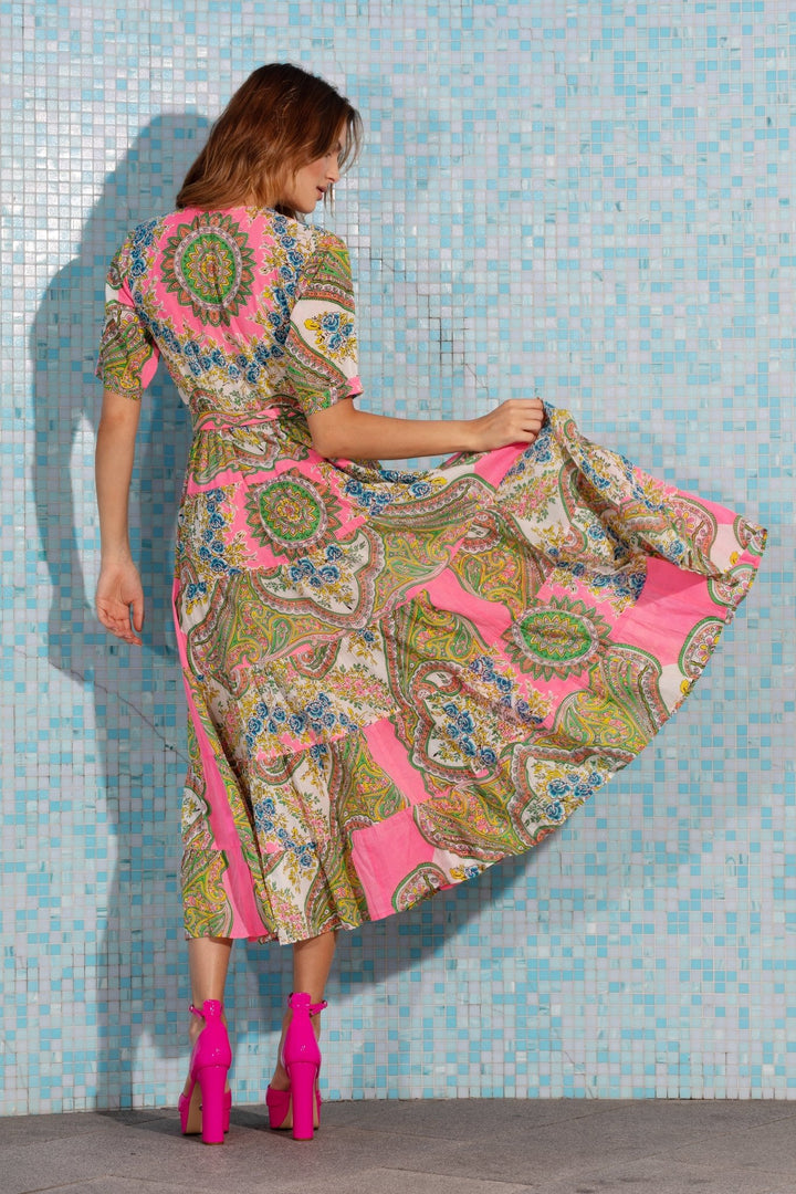 Delphine Maxi Dress - Tink-Pink General Lola