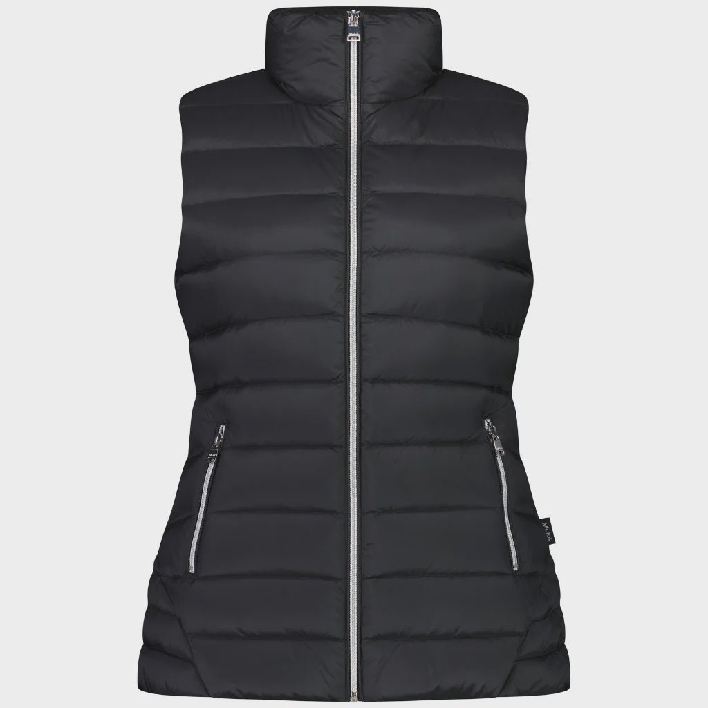 EMILY WOMEN'S 90/10 PACKABLE DOWN VEST - Black Coats & Jackets MOKE