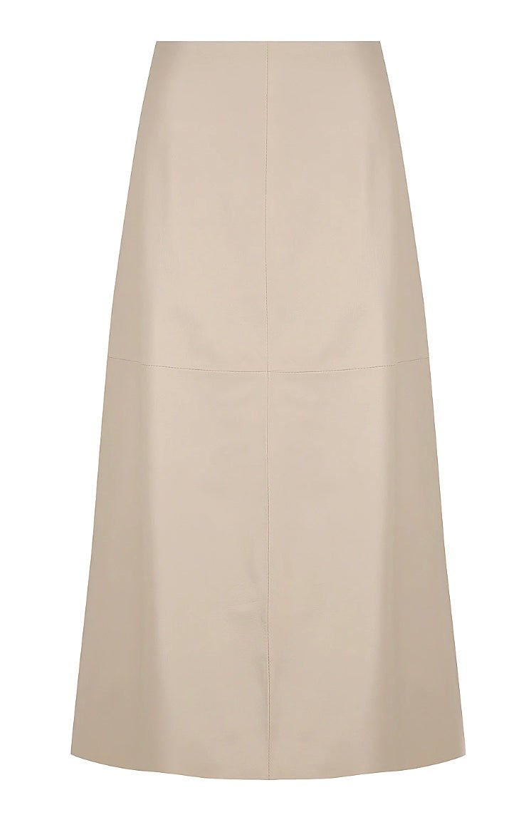 Ena Leather Skirt - Stone Skirts Bande Studio