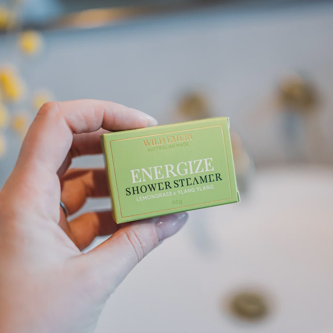 ENERGIZE Shower Steamer Shower Steamers Wild Emery Pty Ltd