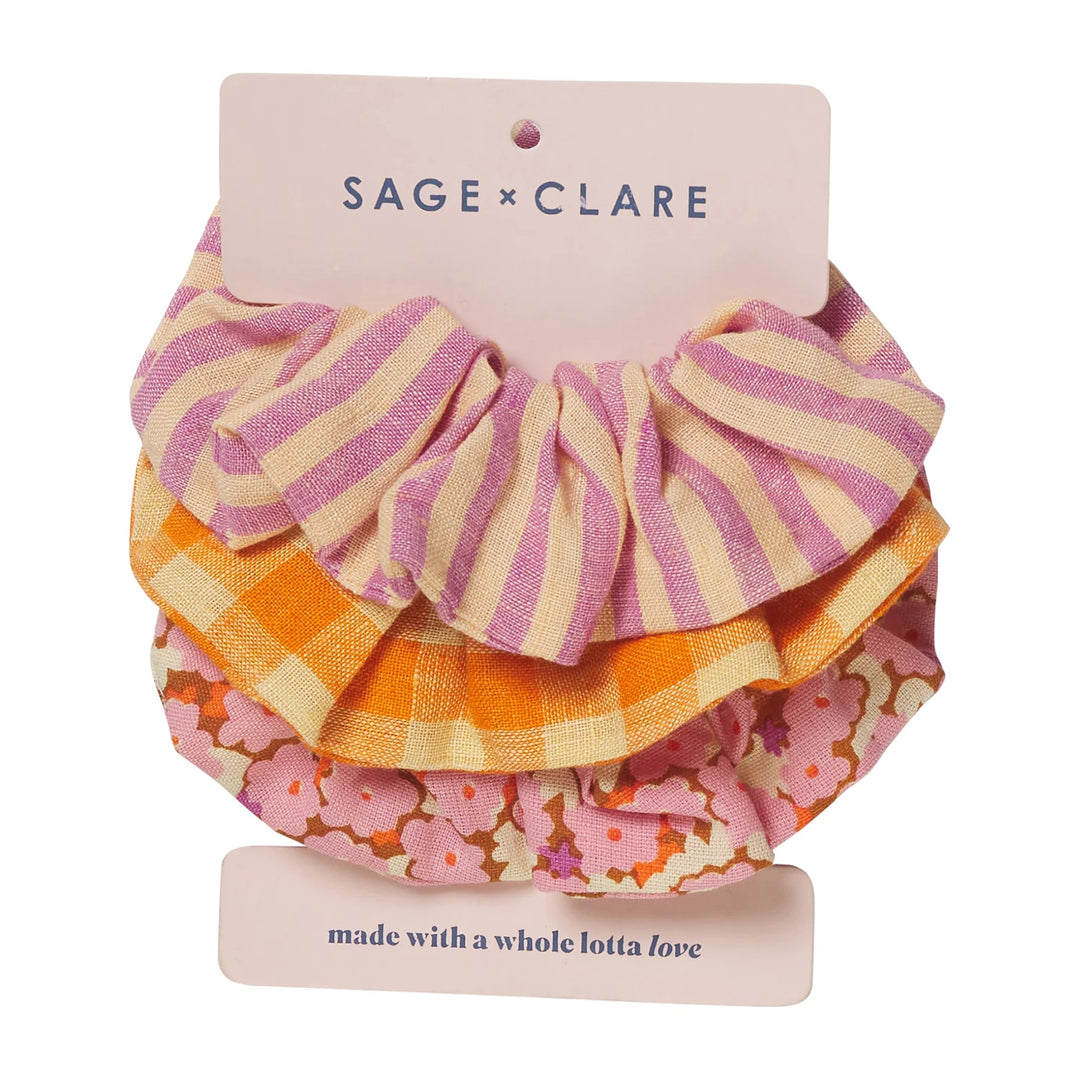 Sage & Clare Sparrow hair Scrunchie - Set of 3 hair accessories Sage & Clare   
