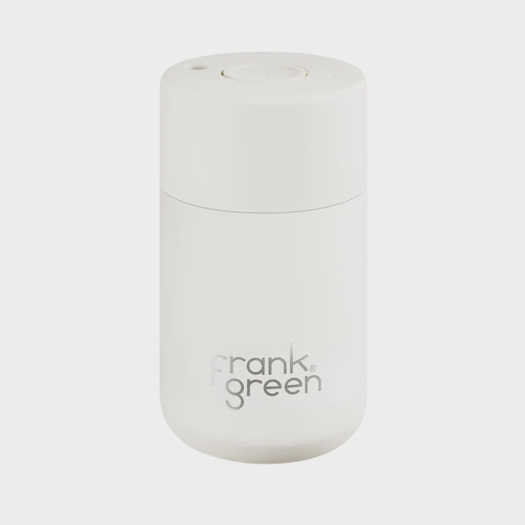 Frank Green 12oz / 340ml Reusable Cup push button - Cloud Drink Bottles Frank Green