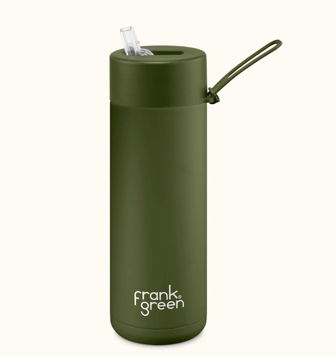 Frank Green Ceramic Reusable Bottle 20oz/595ml - KHAKI Drink Bottles Frank Green