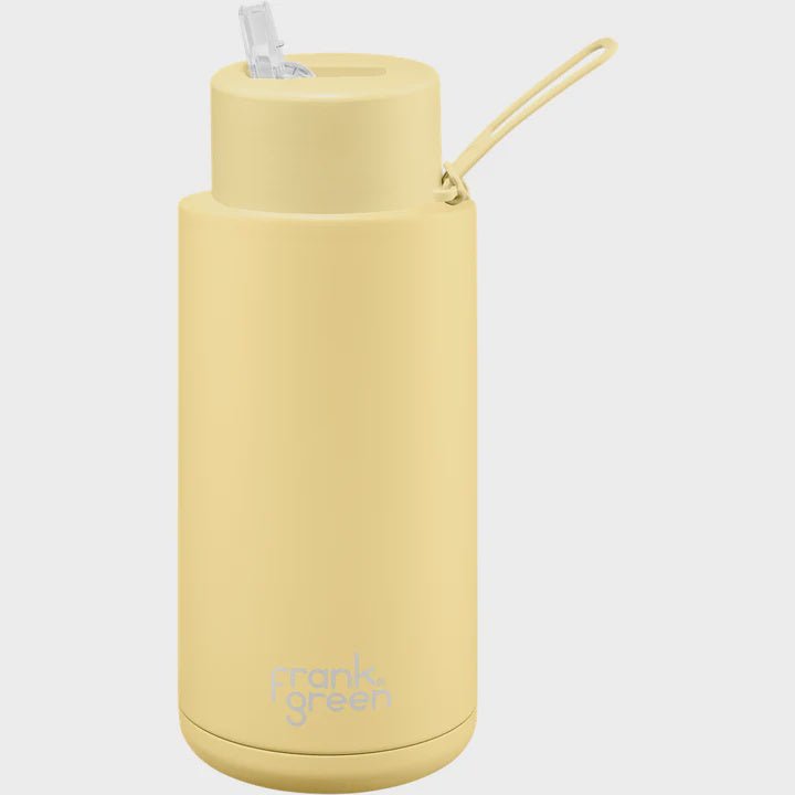 Frank Green Ceramic Reusable Bottle 34oz/1litre - BUTTERMILK Drink Bottles Frank Green